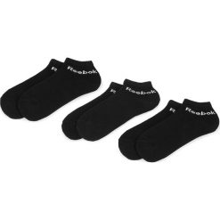 Zestaw 3 par niskich skarpet unisex Reebok - Roy U Ankle Sock 3P AB5274 Black. Czarne skarpetki damskie Reebok, bez wzorów, z elastanu. Za 29,95 zł.