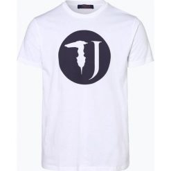 Trussadi Jeans - T-shirt męski, biały. Białe t-shirty męskie Trussadi Jeans, m, bez wzorów, z bawełny, klasyczne, z klasycznym kołnierzykiem. Za 149,95 zł.