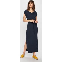 Answear - Sukienka. Niebieskie sukienki damskie ANSWEAR, na co dzień, s, bez wzorów, z wiskozy, casualowe, bez kołnierzyka, z krótkim rękawem, krótkie, mini, proste. W wyprzedaży za 69,90 zł.