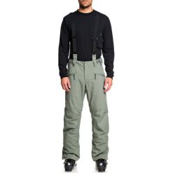 Spodnie snowboardowe Quiksilver Boundry Plus EQYTP03114. Zielone spodnie męskie Quiksilver, m, bez wzorów, sportowe. W wyprzedaży za 499,00 zł.