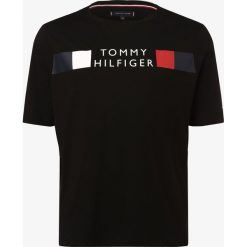 Tommy Hilfiger - T-shirt męski, czarny. Czarne t-shirty męskie TOMMY HILFIGER, xl, z nadrukiem, klasyczne, z klasycznym kołnierzykiem. Za 229,95 zł.