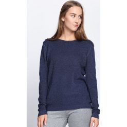 Swetry klasyczne damskie: Granatowy Sweter Feel Good Time