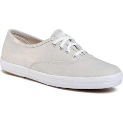 Tenisówki KEDS - Ch Denim WF59372 Lt Gray. Szare półbuty damskie Keds, bez wzorów, z gumy, bez obcasa, na płaskiej podeszwie, bez zapięcia. W wyprzedaży za 159,00 zł.