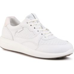 Sneakersy ECCO - Soft 7 Runner W 46061352292 White/Shadow White. Białe półbuty damskie ecco, ze skóry. Za 549,00 zł.
