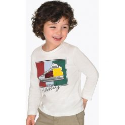 Mayoral - Longsleeve dziecięcy 92-134 cm. Czerwone t-shirty chłopięce Mayoral, z nadrukiem, z bawełny, z długim rękawem. Za 60,90 zł.