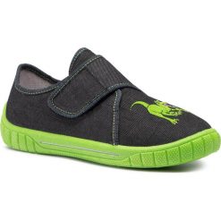Kapcie SUPERFIT - 1-000278-00 Schwarz. Niebieskie sandały chłopięce Superfit, z tworzywa sztucznego, bez zapięcia. Za 299,00 zł.