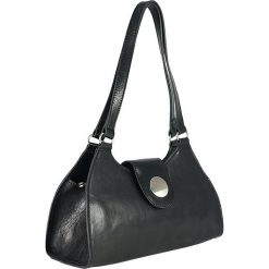 Torebki klasyczne damskie: Skórzana torebka w kolorze czarnym – 32 x 20 x 12 cm