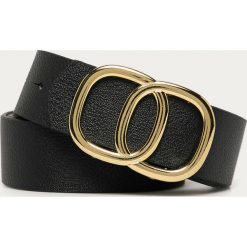 Answear Lab - Pasek. Czarne paski damskie Answear Lab, w paski, ze skóry ekologicznej. Za 49,90 zł.