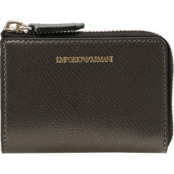 Portfele damskie: Emporio Armani FOGLIO ZIPAROUND SAFFIANO Portfel acciaio nero
