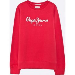 Pepe Jeans - Bluza dziecięca 122-180. Niebieskie bluzy męskie Pepe Jeans, z nadrukiem, z bawełny, bez rękawów, bez kaptura. Za 179,90 zł.
