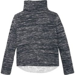 Shirt z golfem i koronkową wstawką bonprix czarno-biel wełny. Czarne bluzki dziewczęce marki bonprix, bez wzorów, z wełny, z golfem, bez rękawów, bez kaptura. Za 34,99 zł.