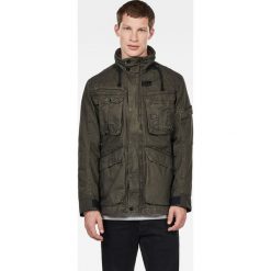 G-Star Raw - Kurtka. Niebieskie płaszcze męskie G-Star RAW, s, bez wzorów, z bawełny, retro, krótkie, z kapturem. Za 1059,00 zł.