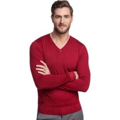 Sweter MARTINO SWTS000094. Czerwone swetry męskie na lato, m, z wełny, eleganckie. Za 229,00 zł.