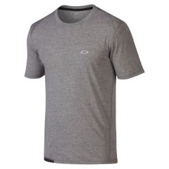 Oakley Icon Ss Top - Copy Athletic Heather Grey L. Szare koszulki sportowe męskie marki Oakley, m. W wyprzedaży za 109,00 zł.