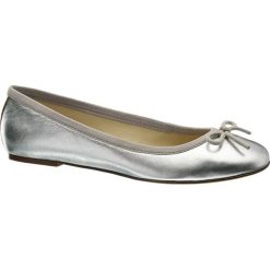 Baleriny damskie lakierowane: baleriny damskie 5th Avenue srebrne