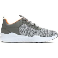 Szare Buty Sportowe Sports Club. Szare buty sportowe męskie marki Born2be, ze skóry, na sznurówki. Za 99,99 zł.
