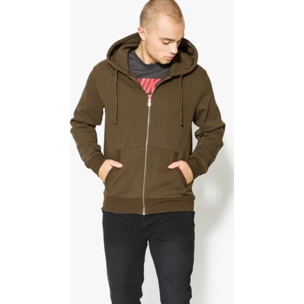Confront Bluza Isaac , khaki, rozmiar XL. Brązowe bluzy męskie Confront, xl, bez wzorów, z bawełny, klasyczne, z kapturem, bez rękawów, z kapturem. W wyprzedaży za 47,99 zł.