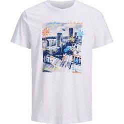 Jack&Jones Męska koszulka Sors Crew neck White (rozmiar S). Białe koszulki męskie Jack&Jones, s, z nadrukiem, bez kołnierzyka, bez rękawów. W wyprzedaży za 50,00 zł.