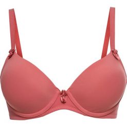 Biustonosz z usztywnianymi miseczkami bonprix dymny malinowy. Różowe biustonosze bonprix, bez wzorów. Za 32,99 zł.