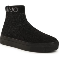Sneakersy LIU JO - Alicia 128 4F0723 TX022 Black 22222. Czarne półbuty damskie Liu Jo, bez wzorów, ze skóry, bez obcasa, na płaskiej podeszwie, bez zapięcia. Za 499,00 zł.