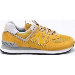New Balance - Buty ML574EYW. Żółte buty sportowe męskie marki New Balance, z gumy, na sznurówki. Za 349,90 zł.