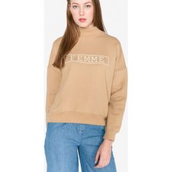 SELECTED Sigrid Bluza Brązowy Beżowy. Pomarańczowe bluzy damskie Selected, xs, z nadrukiem, z bawełny, bez rękawów, bez kaptura. Za 268,95 zł.