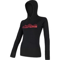 Sensor bluza damska kangurka Merino Upper Mountains czarna M. Czarne bluzy sportowe damskie Sensor, m, bez wzorów, z wełny, bez rękawów. Za 349,00 zł.