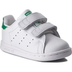 Buty adidas - Stan Smith Cf I BZ0520 Ftwwht/Ftwwht/Green. Białe półbuty dziewczęce Adidas, z paskami. Za 199,00 zł.