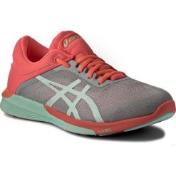 Buty ASICS - FuzeX Rush T768N Midgrey/Bay/Flash Coral 9690. Szare buty sportowe damskie Asics, bez wzorów, z tworzywa sztucznego, sportowe, do biegania, asics fuzex. W wyprzedaży za 329,00 zł.