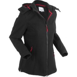 Kurtka softshell ze stretchem bonprix czarny. Zielone kurtki damskie marki bonprix, w kropki, z kopertowym dekoltem, kopertowe. Za 189,99 zł.