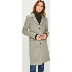 Calvin Klein Jeans - Płaszcz. Szare płaszcze damskie marki Calvin Klein Jeans, s, z poliesteru. W wyprzedaży za 899,90 zł.