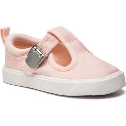 Kapcie CLARKS - City Spark T 261413216 Pink. Różowe sandały dziewczęce Clarks, z tworzywa sztucznego, bez zapięcia. W wyprzedaży za 119,00 zł.