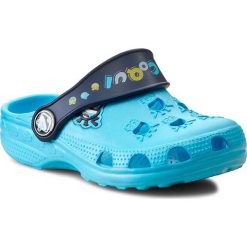 Klapki COQUI - Little Frog COQUI 8701 Blue/Navy Blue. Niebieskie sandały chłopięce marki Coqui, z tworzywa sztucznego. Za 39,99 zł.