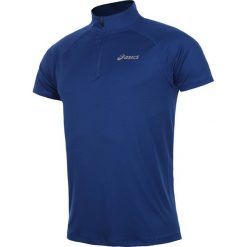 Koszulki sportowe męskie: koszulka do biegania męska ASICS SHORTSLEEVE 1/2 ZIP TOP / 110409-8107