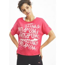 Puma Hit Feel It Koszulka Różowy. Różowe koszulki damskie Puma, s, z nadrukiem, z bawełny. Za 116,95 zł.