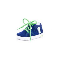 Superfit Półbuty Moppy nautic kombi (średnie) - niebieski - Gr.24. Niebieskie buciki niemowlęce Superfit, ze skóry, bez zapięcia. Za 219,00 zł.
