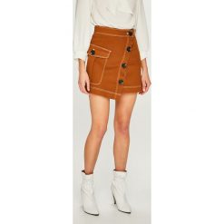Answear - Spódnica. Zielone spódniczki damskie ANSWEAR, na co dzień, s, bez wzorów, z elastanu, casualowe, z podwyższonym stanem, mini, proste. W wyprzedaży za 49,90 zł.