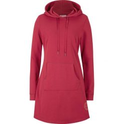 Długa bluza bonprix pomarańczowo-czerwony. Czerwone bluzy damskie bonprix, bez wzorów, z długim rękawem, długie, bez kaptura. Za 79,99 zł.