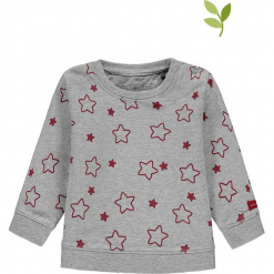 Bluza w kolorze szaro-czerwonym. Czerwone bluzy niemowlęce bellybutton, z bawełny. W wyprzedaży za 42,95 zł.