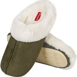 Soxo - Kapcie. Żółte kapcie damskie marki Soxo, z materiału. Za 89,99 zł.