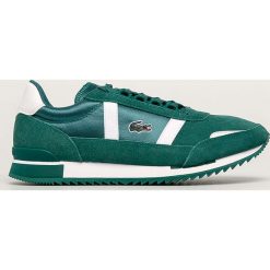Lacoste - Buty Partner Retro 120. Zielone sneakersy męskie Lacoste, z okrągłym noskiem, na sznurówki. Za 469,90 zł.