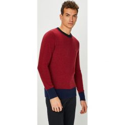 Tommy Hilfiger - Sweter. Brązowe swetry męskie marki TOMMY HILFIGER, s, bez wzorów, z wełny, z okrągłym kołnierzem, bez kaptura. W wyprzedaży za 399,90 zł.