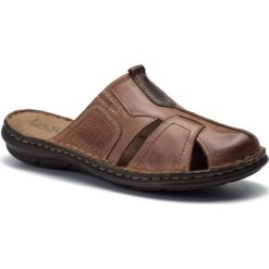 Klapki LASOCKI FOR MEN - MI07-A426-A282-23 Brown. Pomarańczowe klapki męskie Lasocki For Men, bez wzorów, ze skóry. Za 119,99 zł.