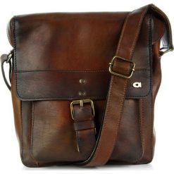 DAAG ALIVE 14 koniakowa torba skórzana na ramię unisex - Koniakowy. Torby męskie skórzane daag, bez wzorów, młodzieżowe, na ramię. Za 465,99 zł.