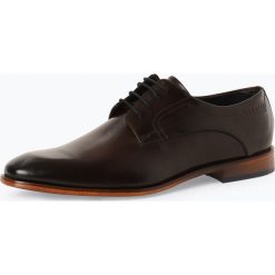 Bugatti - Męskie buty sznurowane ze skóry, brązowy. Pomarańczowe buty wizytowe męskie Bugatti, ze skóry, na sznurówki. Za 299,95 zł.