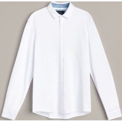 Koszula slim fit z dzianiny pika - Biały. Białe koszule męskie Reserved, s, bez wzorów, z dzianiny, bez kołnierzyka, bez rękawów. Za 89,99 zł.