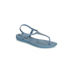 Sandały Ipanema CLASS POP SANDAL. Niebieskie sandały damskie Ipanema, bez wzorów, bez obcasa, bez zapięcia. Za 90,30 zł.