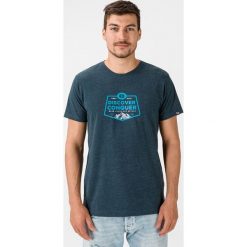 Loap Bolvin Koszulka Niebieski. Niebieskie podkoszulki męskie Loap, xxl, z nadrukiem, z bawełny, z krótkim rękawem. Za 59,95 zł.