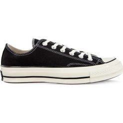 Converse czarne Chuck Taylor All Star 70 C162058 Black Black Egret. Czarne trampki i tenisówki damskie Converse, bez wzorów, z gumy, bez zapięcia. W wyprzedaży za 279,00 zł.