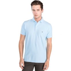 Tommy Hilfiger Polo Koszulka Niebieski. Niebieskie podkoszulki męskie TOMMY HILFIGER, s, bez wzorów, z bawełny, bez rękawów. Za 378,95 zł.